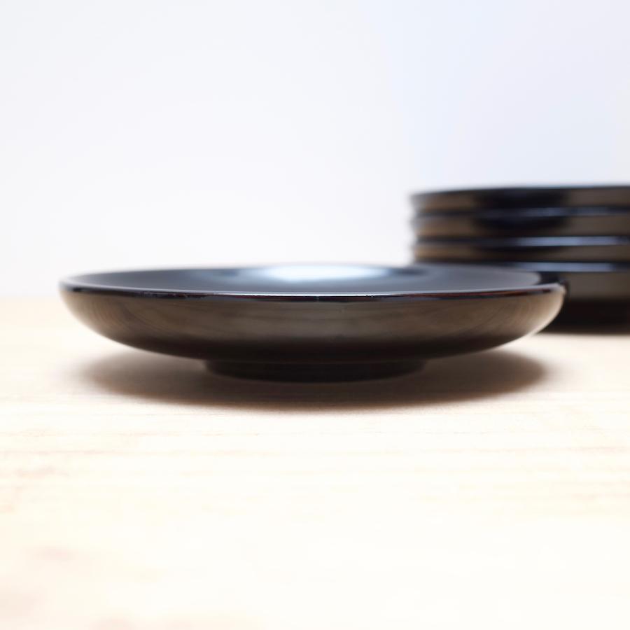 茶托 木製 日本製 川連 漆器 漆塗り ソーサー 黒 赤 お祝い プレゼント