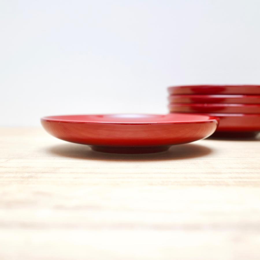 茶托 木製 日本製 川連 漆器 漆塗り ソーサー 黒 赤 お祝い プレゼント