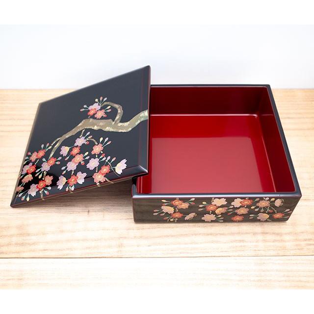 重箱 川連 漆器 木製 三段 漆 漆塗り 桜 おせち 日本製 高級 木 重箱 川連 漆器 木製 三段 漆 漆塗り 桜 おせち 日本製 高級 木