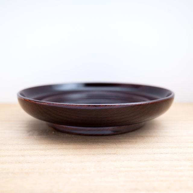 皿 おしゃれ 和食器 お祝い 小皿 木製 日本製 木 和風 和 川連 漆器 15cm 軽い ギフト 椿皿 木地呂 |  | 02