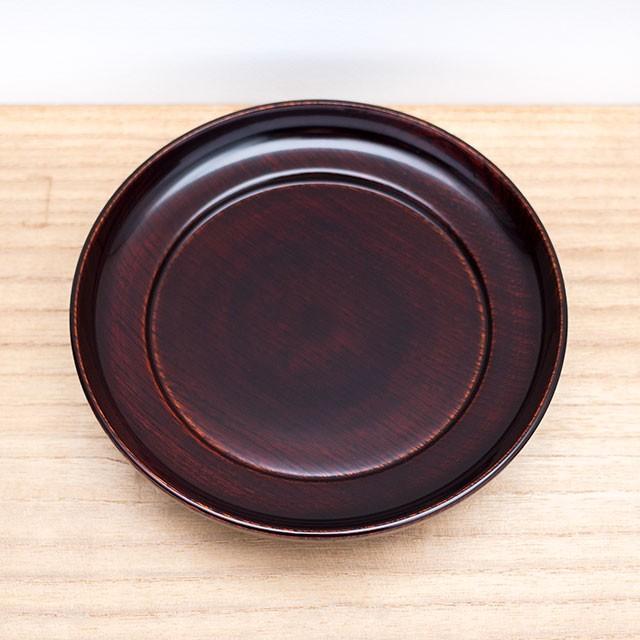 皿 おしゃれ 和食器 お祝い 小皿 木製 日本製 木 和風 和 川連 漆器 15cm 軽い ギフト 椿皿 木地呂 |  | 03