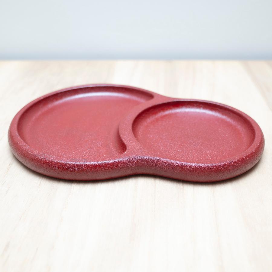 プレート皿 おしゃれ 仕切り 子供 黒 木 軽い 白 赤 木製 プレゼント 川連 漆器 キッズ だるまプレート |  | 04