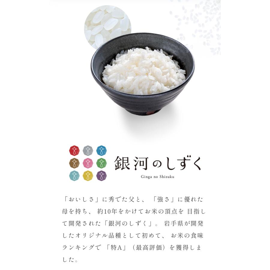 お米 精米【岩手県産銀河のしずく25kg 】5kg×5 6年連続特A！