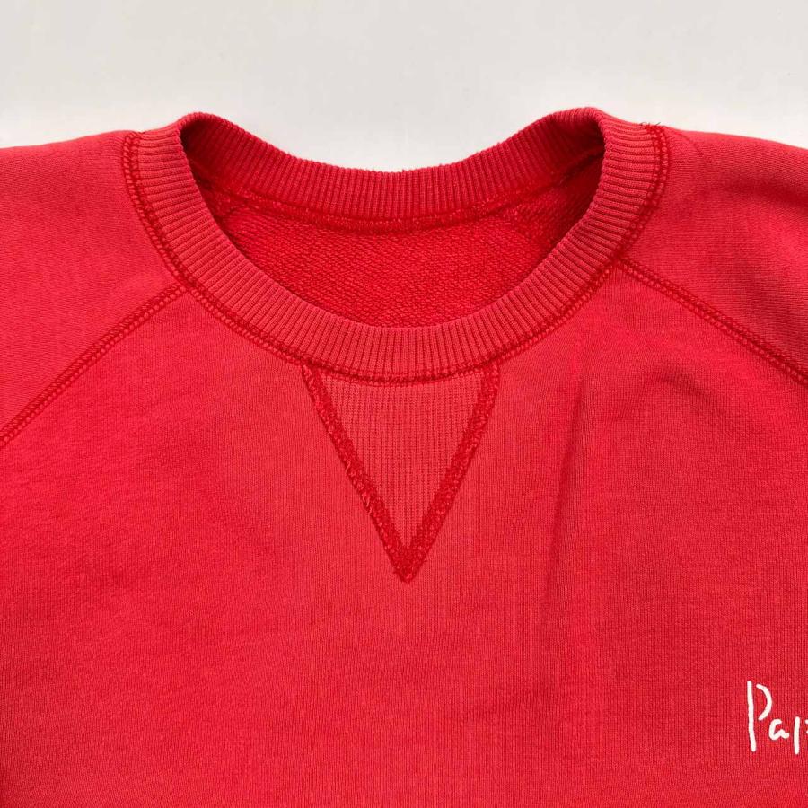 Papas パパス バックロゴ 長袖 スウェット トレーナー M/レッド Papas パパス バックロゴ 長袖 スウェット トレーナー M/レッド