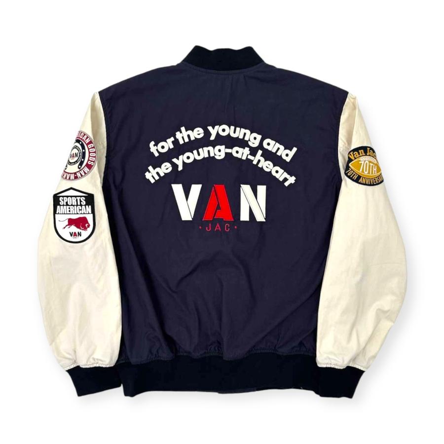 VAN JAC ヴァンヂャケット コットン系ジャケット 薄手スタジャン 短丈 M Amazon.co.jp: VAN JAC ヴァンヂャケット スコティッシュ