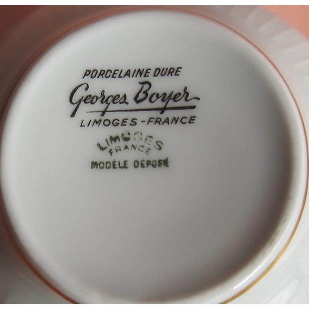 Georges Boyer 金彩白無地 シュガーポット、クリーマー : ゼン