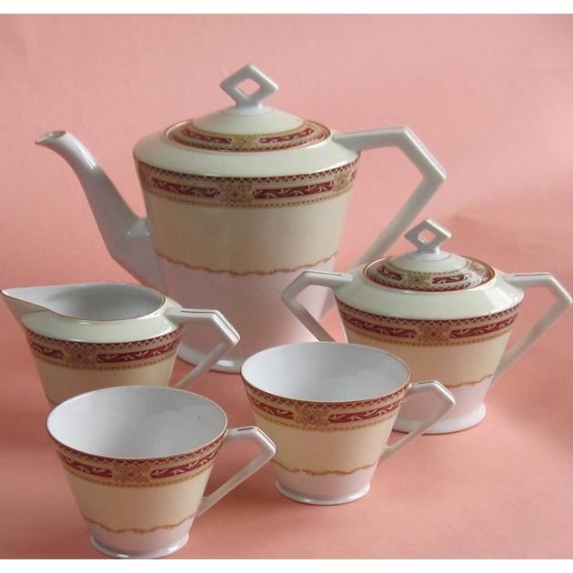 ノリタケ　ティーセット 日本陶器製（のちのNoritake)ビンテージ ティーセット : ゼン