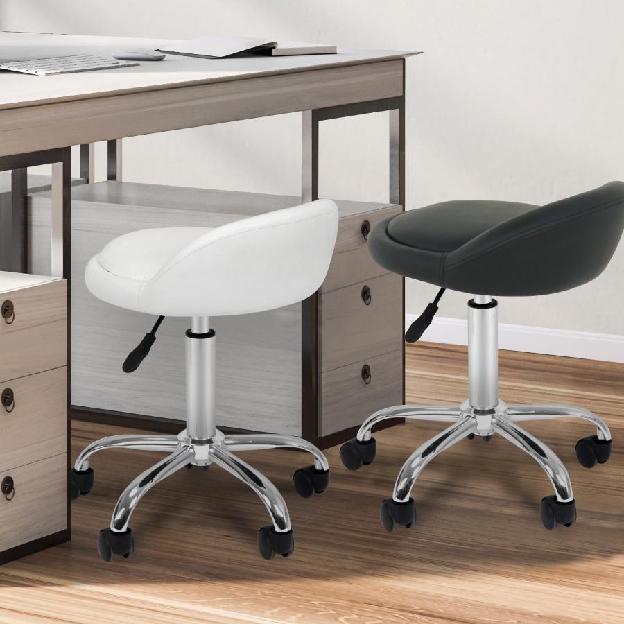 【送料込み】背付きイス　1台 セール】選べる3色 新色ピンク スツール 背もたれ付き 作業 昇降