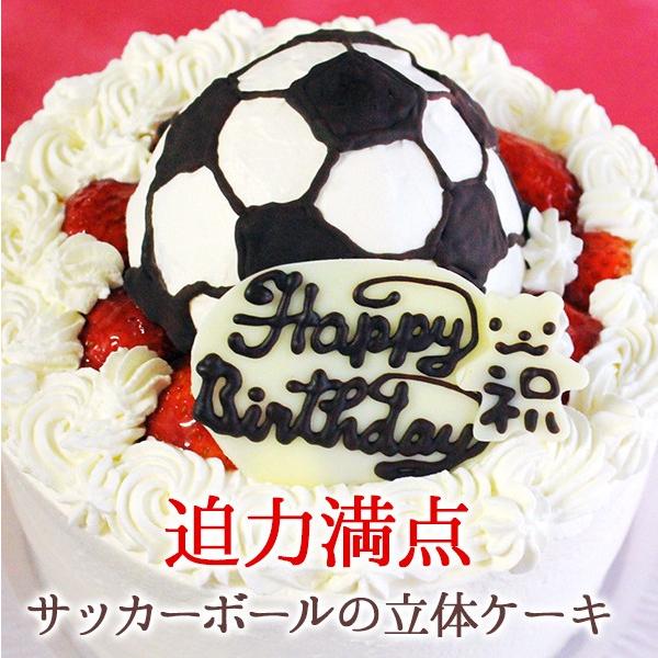 誕生日ケーキ バースデーケーキ サッカーボールの立体デコレーションケーキ 5号 プレゼント ギフト お取り寄せ Bs53 アイス スイーツ専門店 善左エ門 通販 Yahoo ショッピング