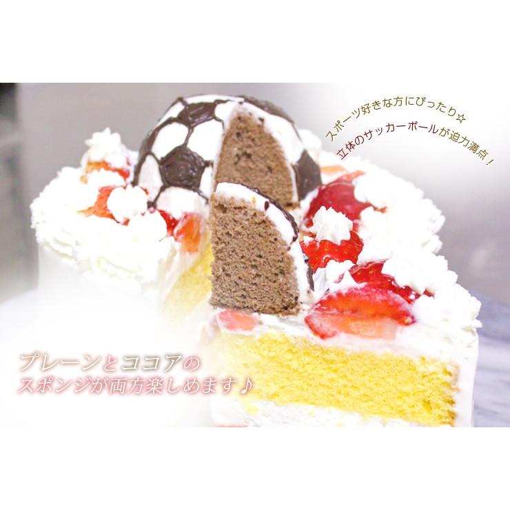 格安 誕生日ケーキ サッカーボールの立体 デコレーションケーキ 5号バースデーケーキ 合格祝い 優勝 Qdtek Vn