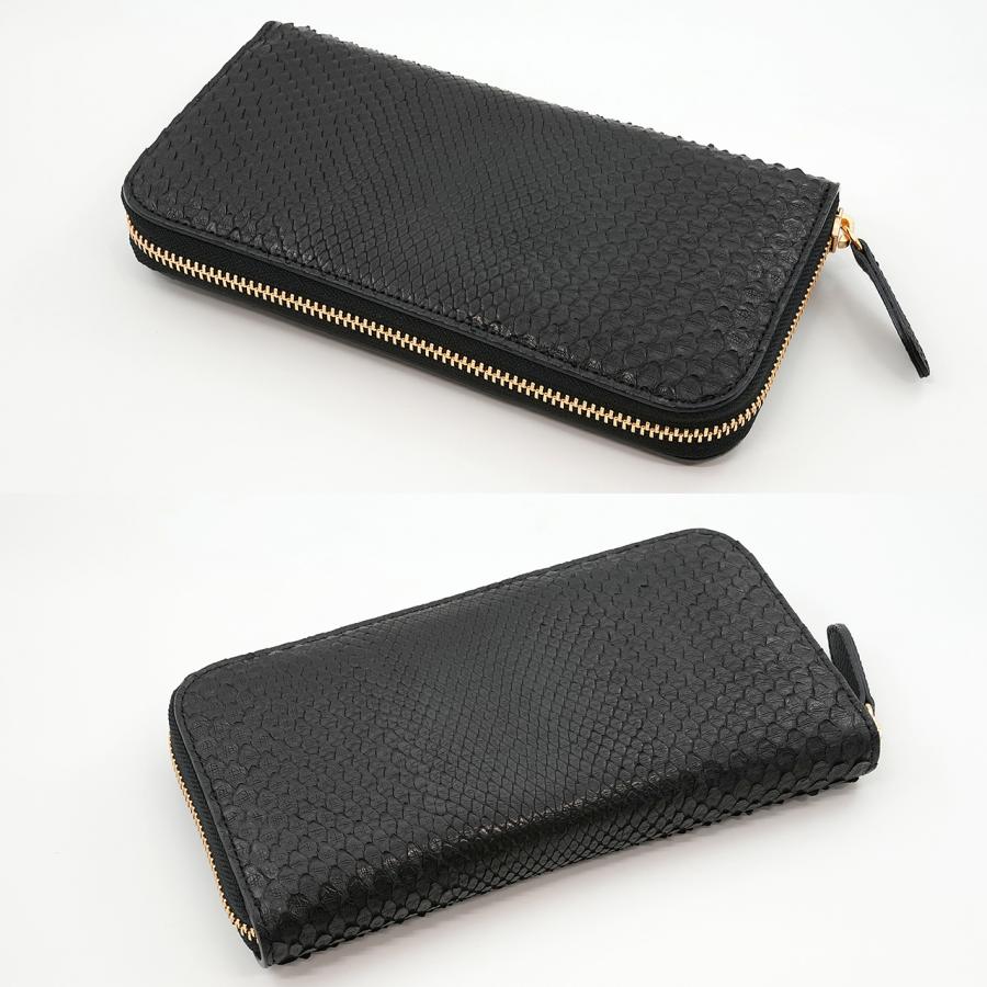 ブラックパイソン ラウンドファスナー 長財布（黒） |  | 05