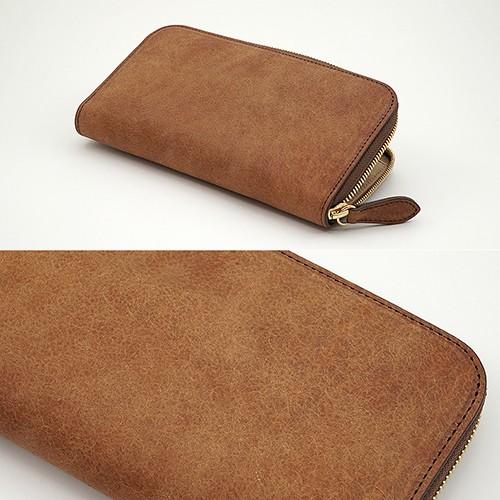 イタリアンレザー 吟スリ ビンテージ加工 MARGOT 本革 ラウンド