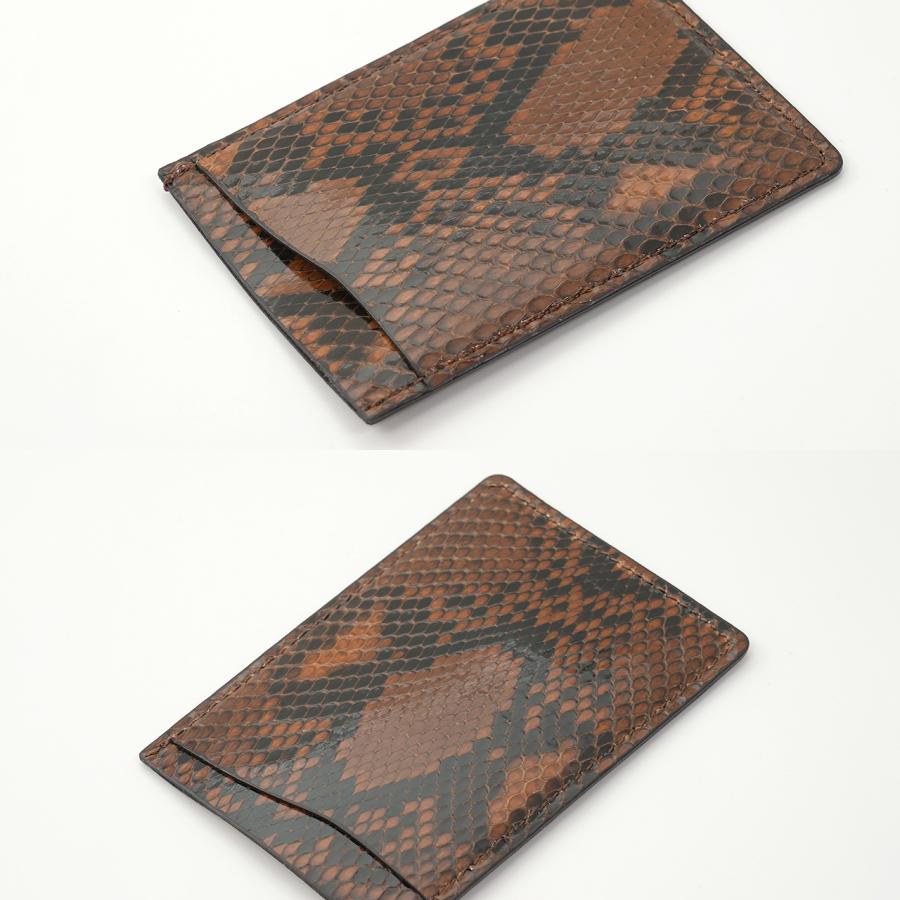 〔RIA CREATION〕パイソン（蛇革）定期入れ パスケース（ブラウン） |  | 04