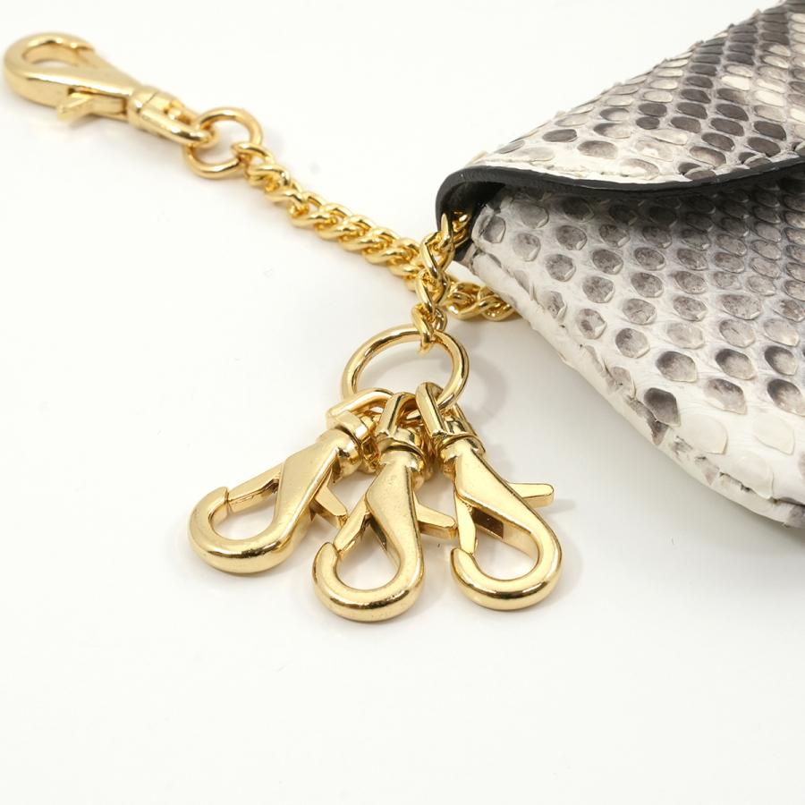 イタリアンパイソン 蛇革 カブセ型 キーケース ３連 喜平型チェーン |  | 03