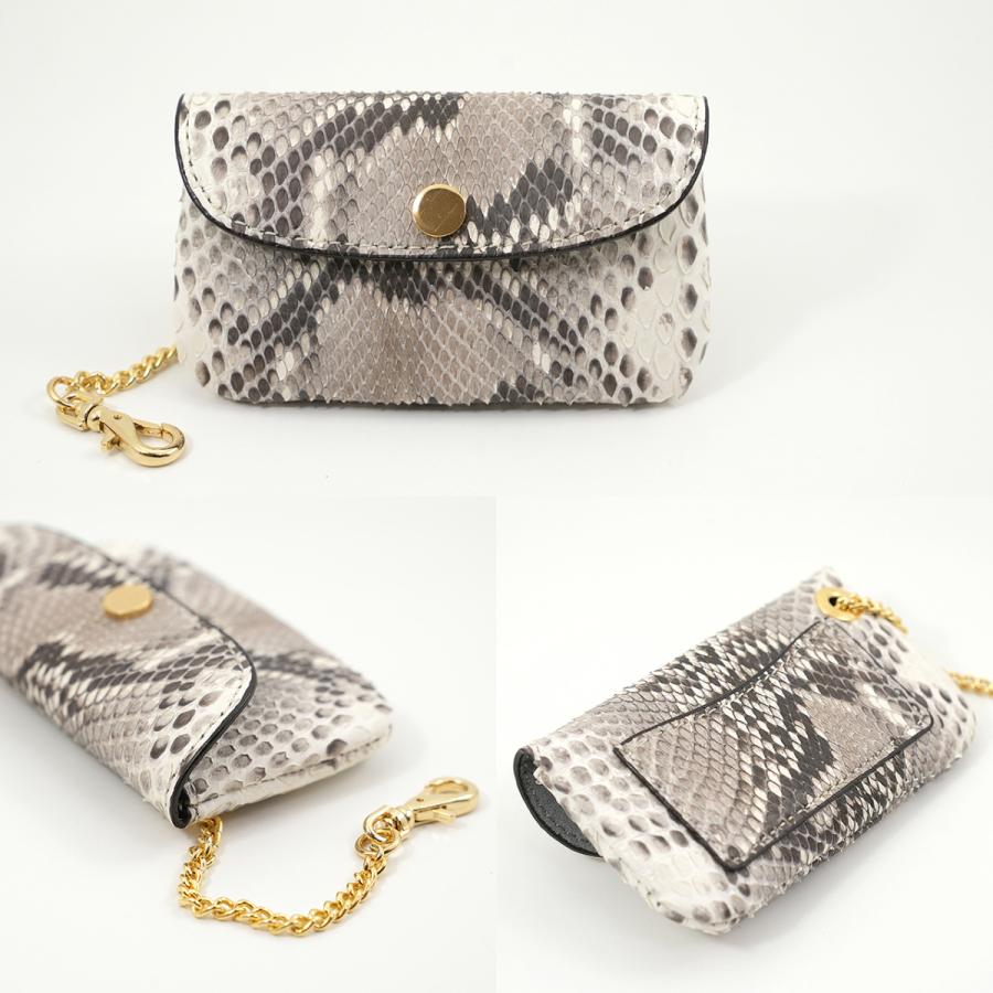 イタリアンパイソン 蛇革 カブセ型 キーケース ３連 喜平型チェーン |  | 04