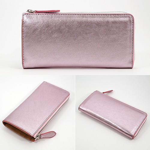 イタリアンキップ 本革 L字ファスナー型 長財布 キラキラ 可愛い