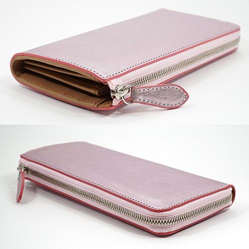 イタリアンキップ 本革 L字ファスナー型 長財布 キラキラ 可愛い