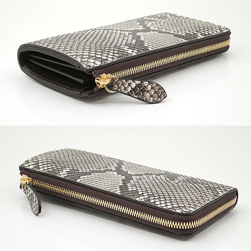 イタリアンパイソン 本革 L字ファスナー 長財布 |  | 02