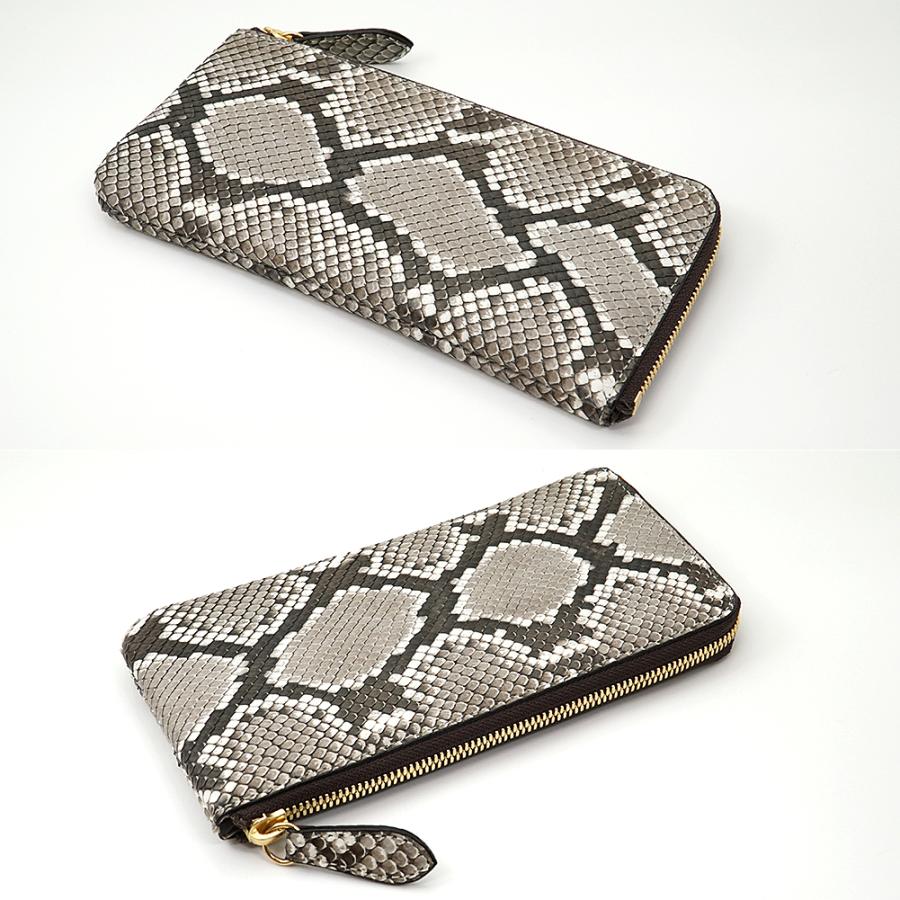 イタリアンパイソン 薄型 L字ファスナー 長財布 スリム ウォレット |  | 01