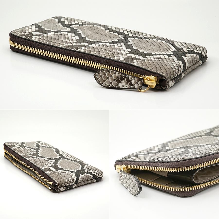 イタリアンパイソン 薄型 L字ファスナー 長財布 スリム ウォレット |  | 02