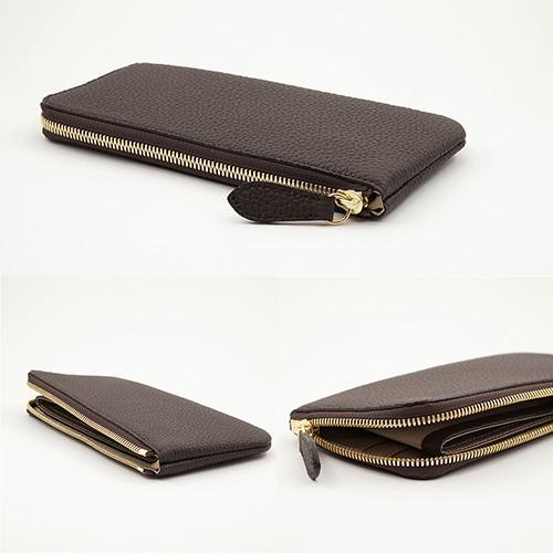 ドイツシュリンク 薄型 L字ファスナー 長財布 SLIM LINE （チョコ