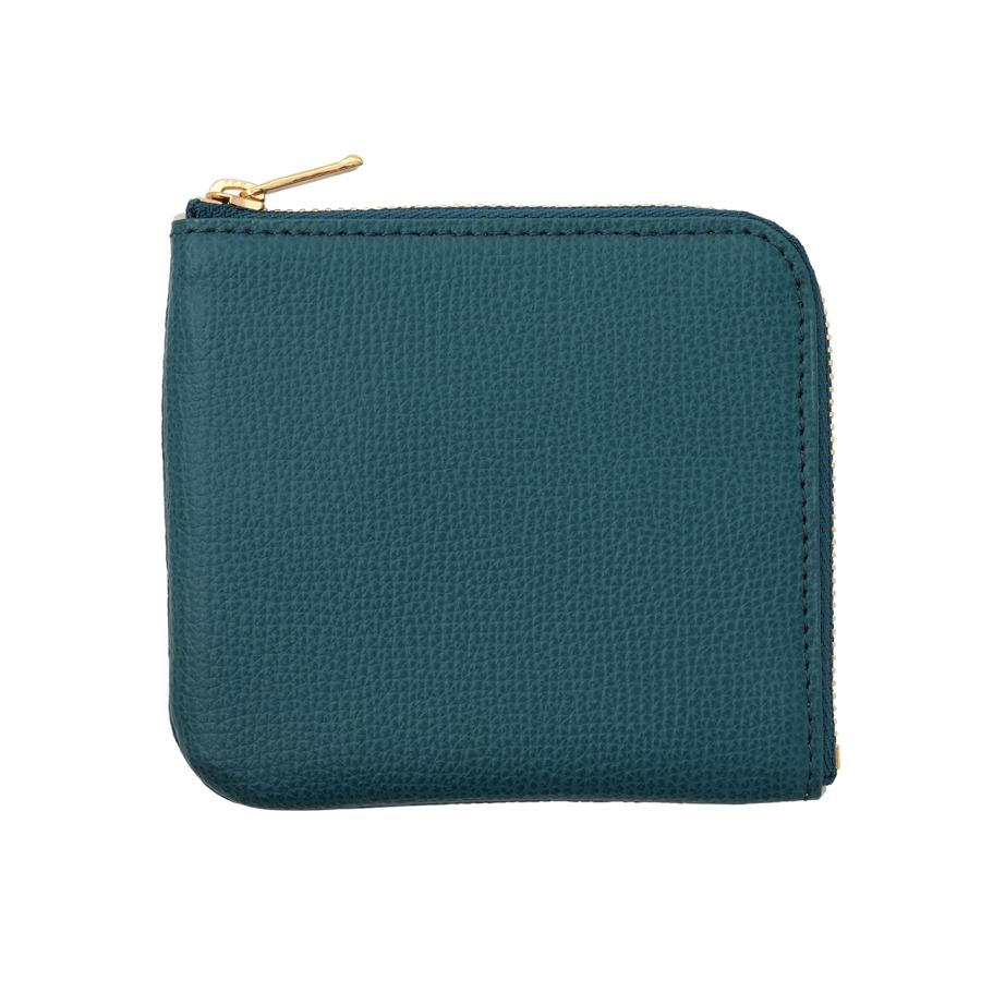 クランブス ミニ財布 L字ファスナー ミニウォレット（ブルーグリーン