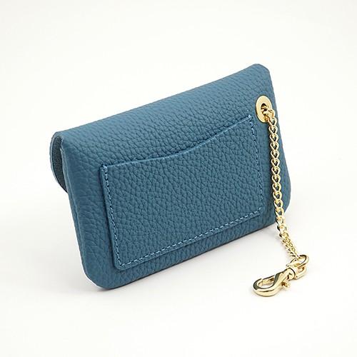 カードも入る キーケース ドイツシュリンク カブセ型 ジーンブルー