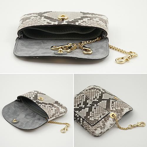 カードも入る キーケース イタリアンパイソン 蛇革 カブセ型 キーケース |  | 02