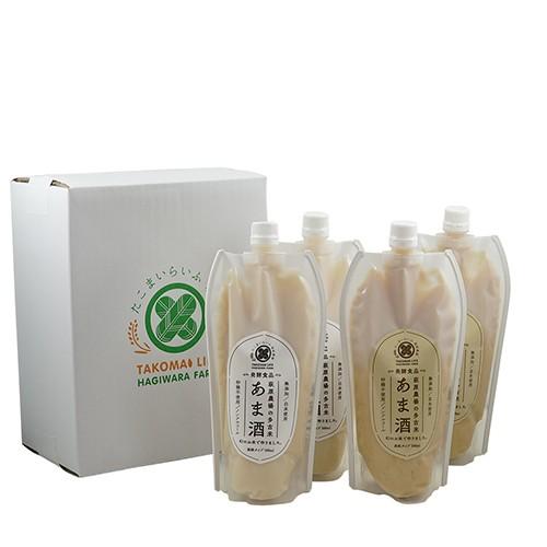 萩原農場のあま酒 砂糖不使用 無添加 特別栽培米で作った 甘酒 セット 濃縮タイプ 【白米】 500ml×2本【玄米】 500ml×2本 | コシヒカリ | 06