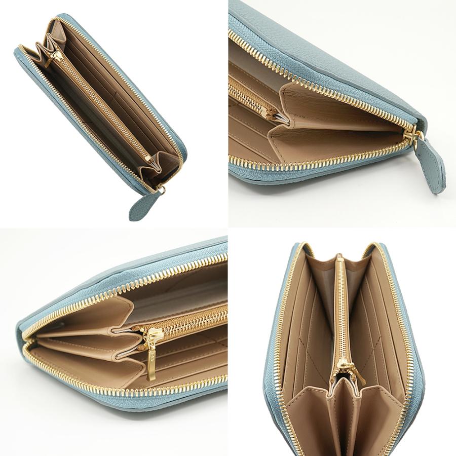 新品未使用✨ラシット　モノグラム　ブルーグレー　長財布　ラウンドジップ 30%OFF】NEW!レザー×ナイロンラウンドジップ長財布｜ラシット