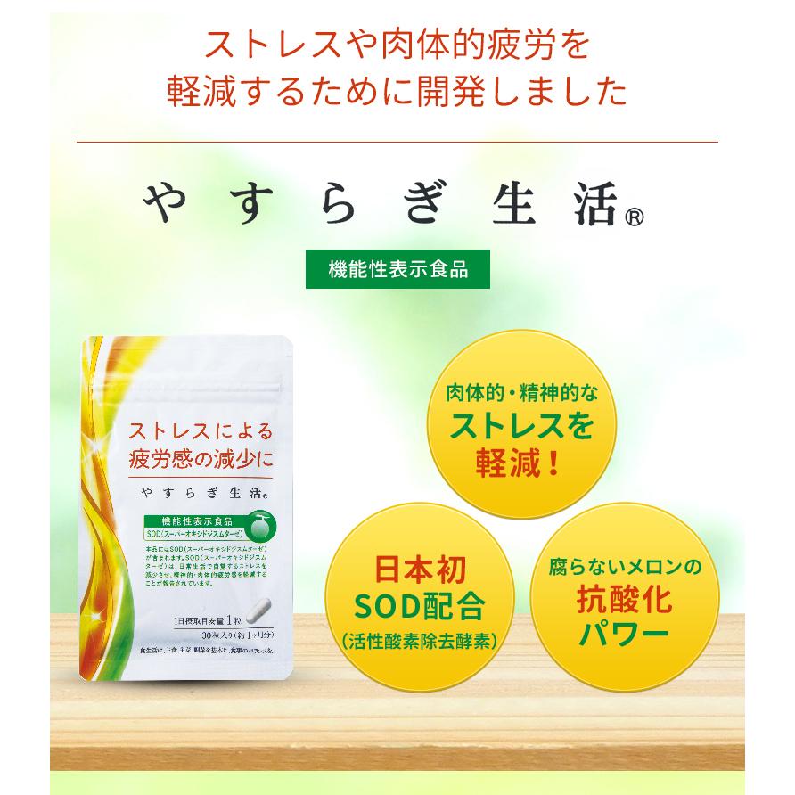 SOD 酵素（スーパーオキシドジスムターゼ）サプリメント やすらぎ生活【機能性表示食品】｜zeriaonline｜13