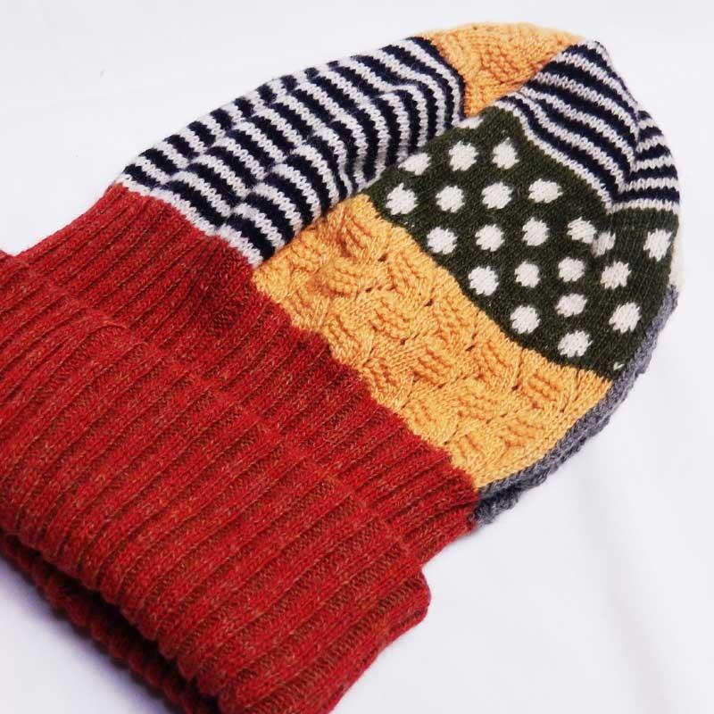 grace hats パッチワーク風２重編みニット帽 |  | 03
