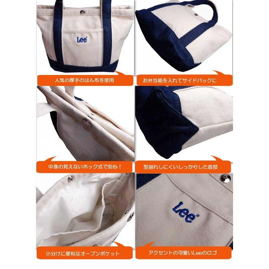 トートバッグ/厚手キャンバス/帆布/リー/Lee/小ぶりでちょっとのお出かけにいいスナップボタンコットンバッグ |  | 01
