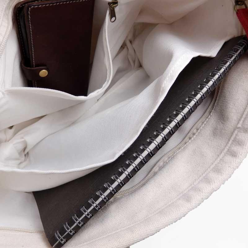 トートバッグ/厚手キャンバス/帆布/リー/Lee/ファスナートップで中身が見えない収納力ありなコットンバッグ |  | 05