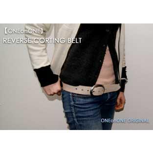 ベルト メンズ 通販ワンオンワンオーバルバックルリバースレザーベルト日本製 |  | 01