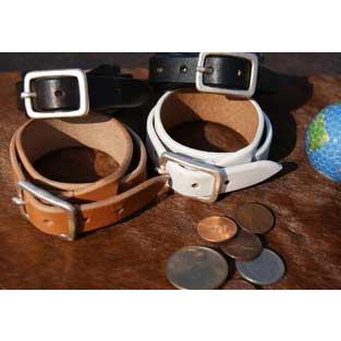 ブレスレット バングル 革小物ワンオンワンオリジナルレザーブレス ダブル 日本製 |  | 01