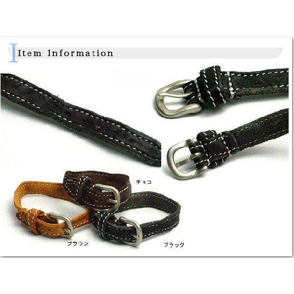 レザーブレスレット リストバンドハンドグリップステッチ レザー革 ブレス日本製 |  | 01