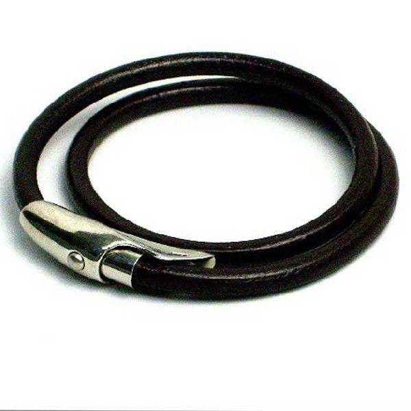 丸紐革ブレス二重巻きAL | 