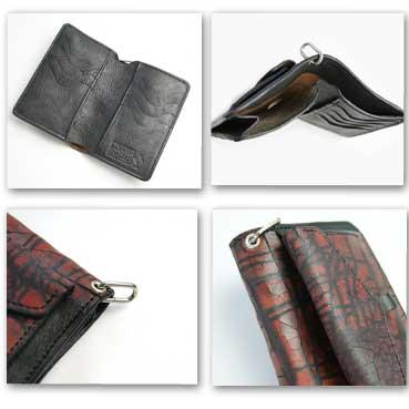 折財布 革財布 クラックス 2トーンクラックレザーウオレット ミドルタイプ折財布 ガロン 日本製 |  | 01