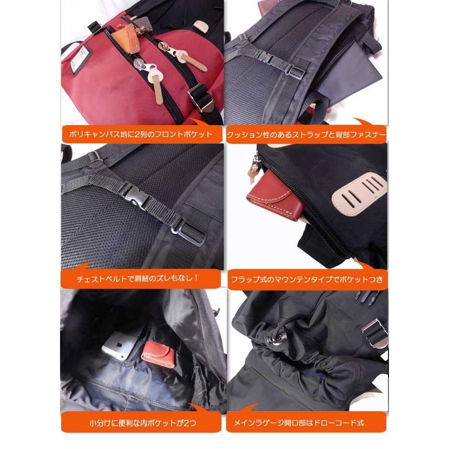 ブラクション ブラクション ナイロンリュック ダブルベルトバックパック |  | 01