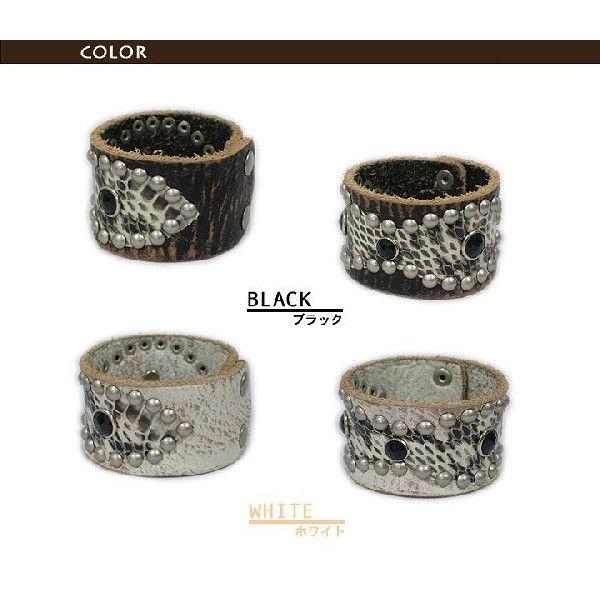 リストバンドスタッズ＆ラインストーンリストバンドパイソン |  | 01