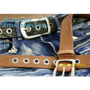 ショルダーレザーひょうたん型ビックバックル＆アイレットベルト ウェスタンベルト | 