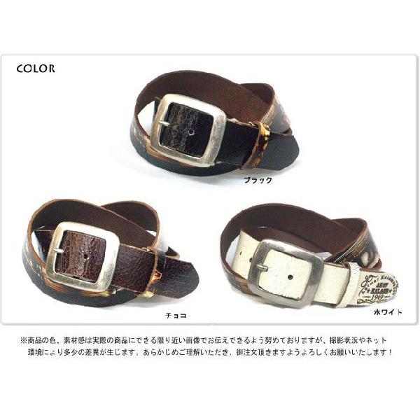 ベルト メンズ カジュアルクラッキングレザーベルトAK47 ウェスタンベルト |  | 02