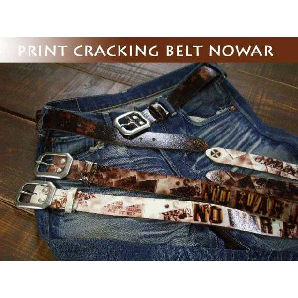 ベルト メンズクラッキングレザー革 ベルト NOWAR ウェスタンベルト | 