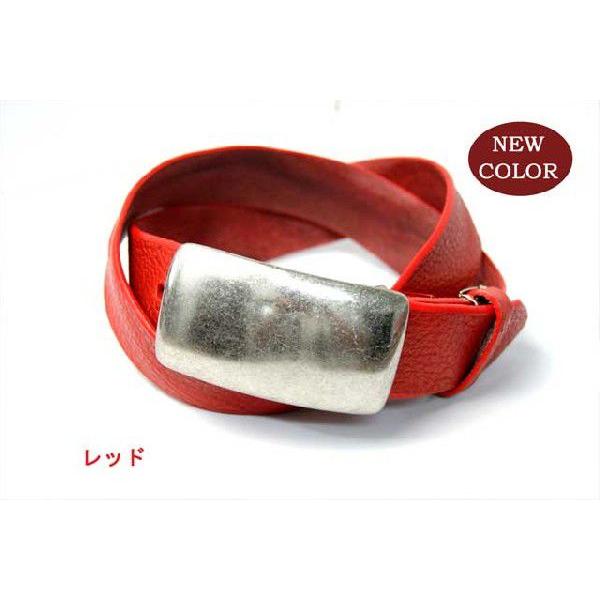 ベルト メンズ レディース バックルビックバックルリンクルレザーベルト |  | 01