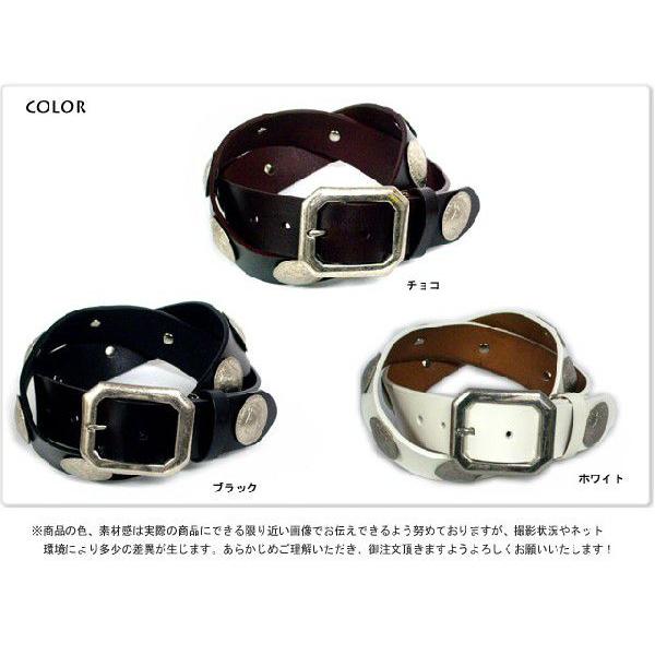 ベルト メンズ カジュアルコンチョベルトThirteen ウェスタンベルト スタッズベルト |  | 02