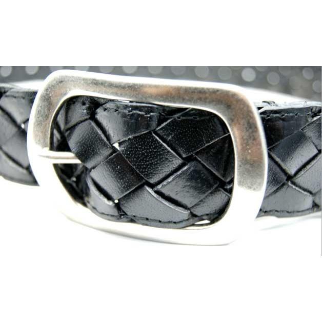 ベルト 通販 カジュアル 優しいつやのソフトなリアルレザーメッシュベルト |  | 05