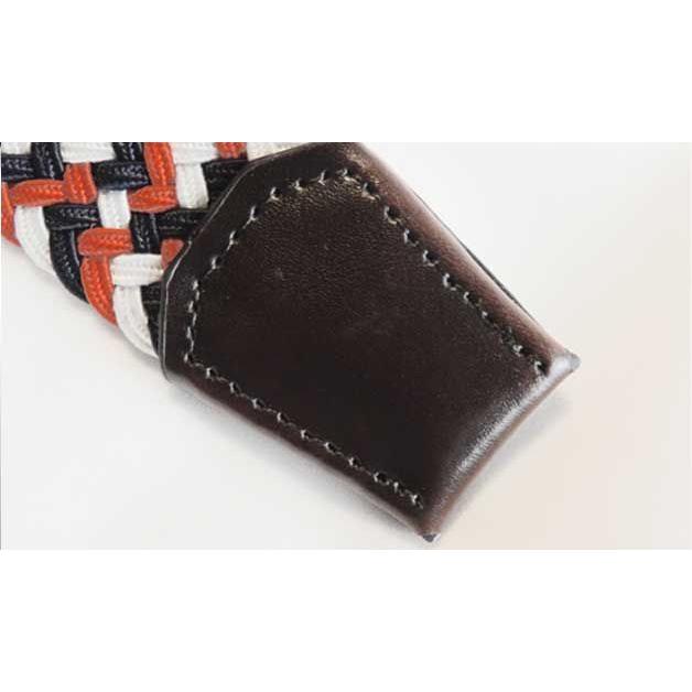 牛革をあしらったシンプルだけど高級感漂うストレッメッシュベルトカラフルマルチベルト |  | 05