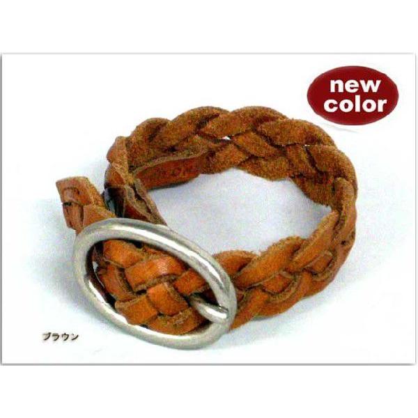 レザーバングル ブレスレットシェービングレザーメッシュブレス |  | 01