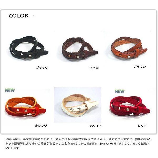 レザーアクセサリー ブレスレットオイルレザー二重巻きブレス |  | 01